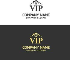 vip logo design vector