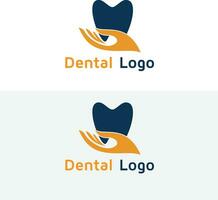 diseño de logo dental vector