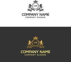 diseño de logotipo VIP vector
