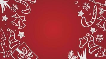 Red background merry christmas, pattren background, christmas collection background, illustration vector, background, copy space vector