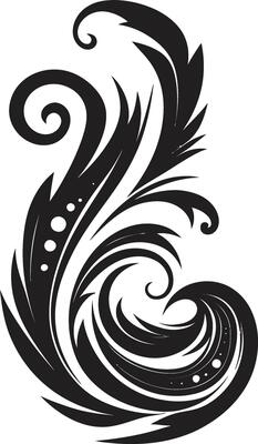 Curly Fusion Abstract Vector Icons in Modern Design Dynamic Spirals Curly Abstracts in Modern Vector Art