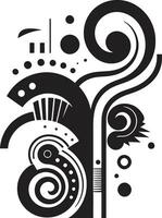 Fluid Spirals Modern Abstract Vector Icons Curvilinear Fusion Curly Designs in Modern Vectors