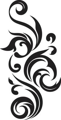 Caligraphic Flourish Abstract Design Ornate Vector Decoration Calligraphic