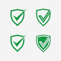 check mark symbol and logo icon vector