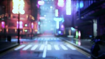 bokeh city lights blurred background effect photo