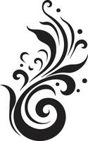 Abstract Ornamentation Vector Artwork Decorative Swirls Calligraphic Vector