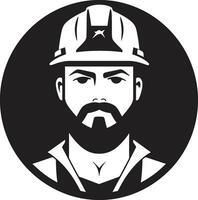 Constructive Character Construction Vector Hardworking Builder Vector Worker Icon