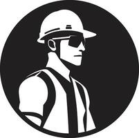 Constructing Vision Construction Worker Blueprint Brawler Vector Worker Icon