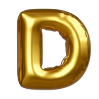 ensemble de d'or ballon des lettres sur transparent Contexte. pour conception infographie et anniversaire cartes content anniversaire, Nouveau année et anniversaire fête. png