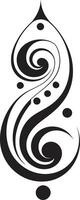 Sculpted Spirals Modern Vector Art with Curly Flair Fluid Whispers Abstract Curly Icons in Modern Style
