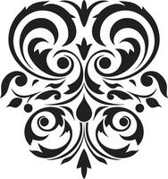 Abstract Vector with Stylish Ornamentation Elegant Calligraphic Decorative Element