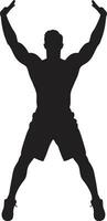 Sculpted Silhouettes Exercise Vector Design for Bodybuilding Athletic Vectors Bodybuilding and Exercise Icon Designs