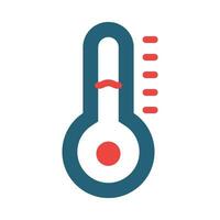 Temperature Glyph Two Color Icon Design vector