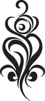 Ornate Calligraphic Vector Swirls Intricate Lines Calligraphic Vector Art