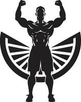 Sculpting Success Vector Designs for Bodybuilding and Exercise Dynamic Endeavors Exercise Vector Icons for Bodybuilding