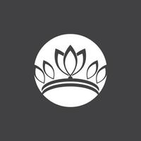 Crown icon and symbol vector template