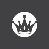 Crown icon and symbol vector template