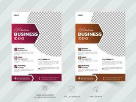 Corporate Business Flyer design vector template in A4, Business Presentation ,business promotion web banner template design, Business marketing flyer.