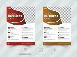 Corporate Business Flyer design vector template in A4, Business Presentation ,business promotion web banner template design, Business marketing flyer.