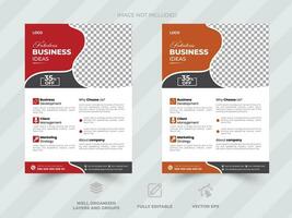 Corporate Business Flyer design vector template in A4, Business Presentation ,business promotion web banner template design, Business marketing flyer.