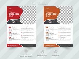 Corporate Business Flyer design vector template in A4, Business Presentation ,business promotion web banner template design, Business marketing flyer.