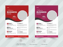 Corporate Business Flyer design vector template in A4, Business Presentation ,business promotion web banner template design, Business marketing flyer.
