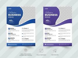 Corporate Business Flyer design vector template in A4, Business Presentation ,business promotion web banner template design, Business marketing flyer.