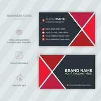 Professional business card template Modern and clean business card template Clean style modern business card template vector