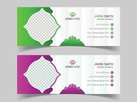 Modern email signature design template vector