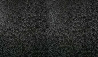 AI generated black leather texture background photo