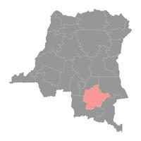 haut Lomami provincia mapa, administrativo división de democrático república de el congo vector ilustración.