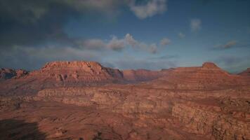 Aerial view of red rock canyon photo