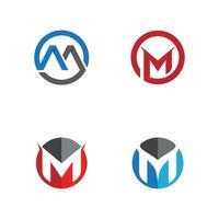 M Letter Logo Template vector