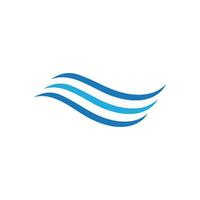 Water wave icon vector