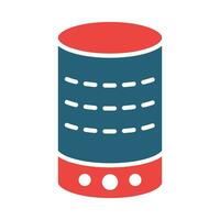 Smart Speaker Glyph Two Color Icon Design vector