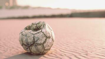 the old ball on ground photo
