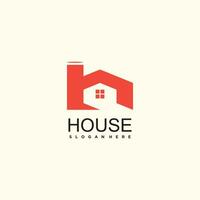 House Logo design with letter h simple concept vector