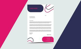 corporate modern business letterhead design template with yellow, blue and red color. creative modern letterhead design template for your project. letter head, letterhead, business letterhead design vector