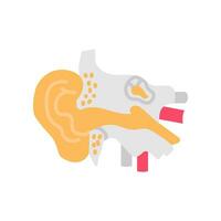 Ear icon in vector. Logotype vector