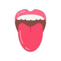 Tongue icon in vector. Logotype vector