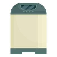 Menu bread maker icon cartoon vector. Electrical toast range vector