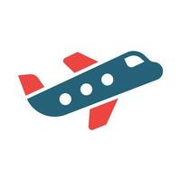 Flights Glyph Two Color Icon Design vector