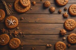 AI generated Tomatoes on a wooden table on a dark background. ai generative photo