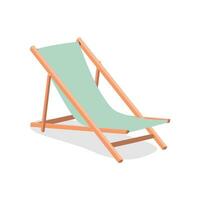 lounge chair on white background vector