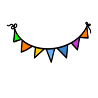 regenboog kleuren papier vlaggedoek partij png