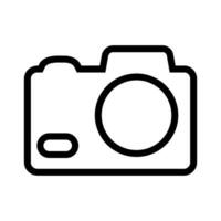 Camera icon vector. Photo illustration sign. Photo studio symbol or logo. vector