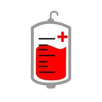 Blood icon vector. Blood transfusion illustration sign. Blood type symbol or logo. vector