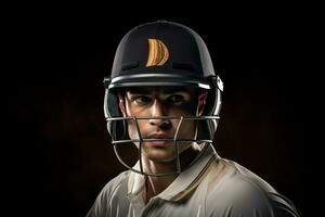 AI generated Cricket Player Background photo