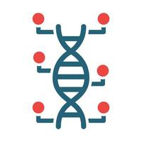Genetic Modification Glyph Two Color Icon Design vector