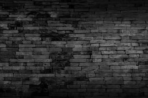 negro ladrillo paredes ese son no borracho antecedentes y textura. el textura de el ladrillo es negro. antecedentes de vacío ladrillo sótano pared. foto